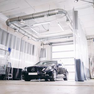 Разводка вентиляционной сети в помещениях мойки авто