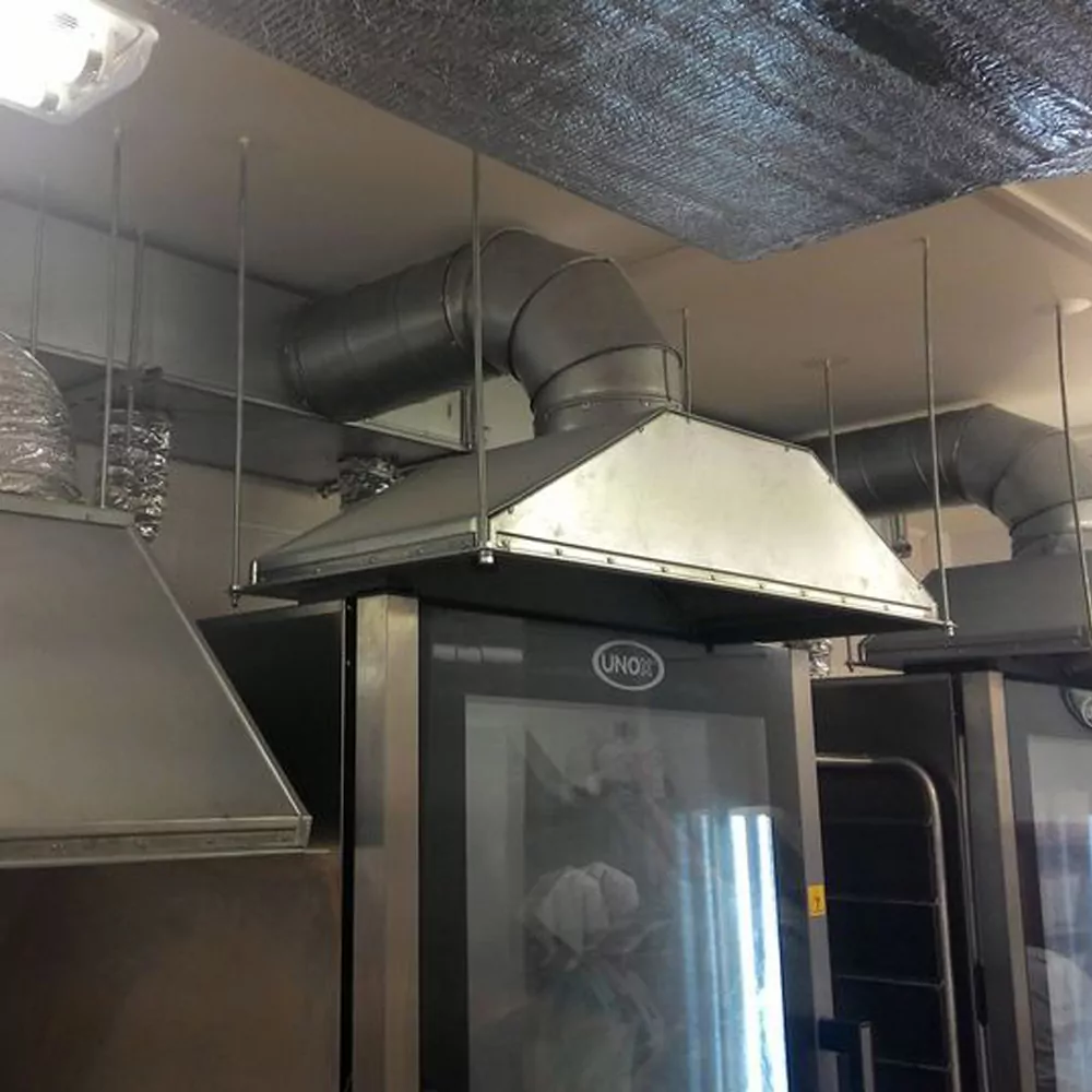 Местные вытяжные зонты для пекарни