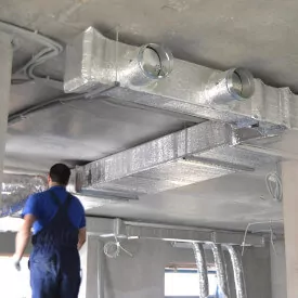 Монтаж приточно вытяжной системы вентиляции